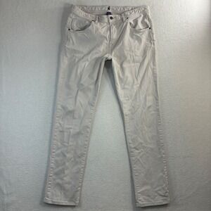Johnnie O Hugo Chino Pants Mens 36x32 Beige Straight Stretch Jeans JMPA1470